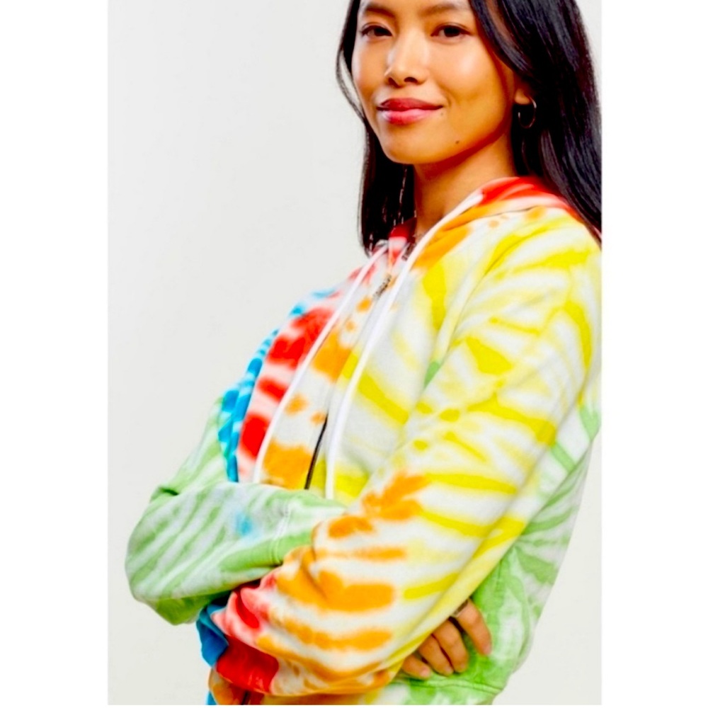 Cotton Citizen rare cropped tie dye hoodie M